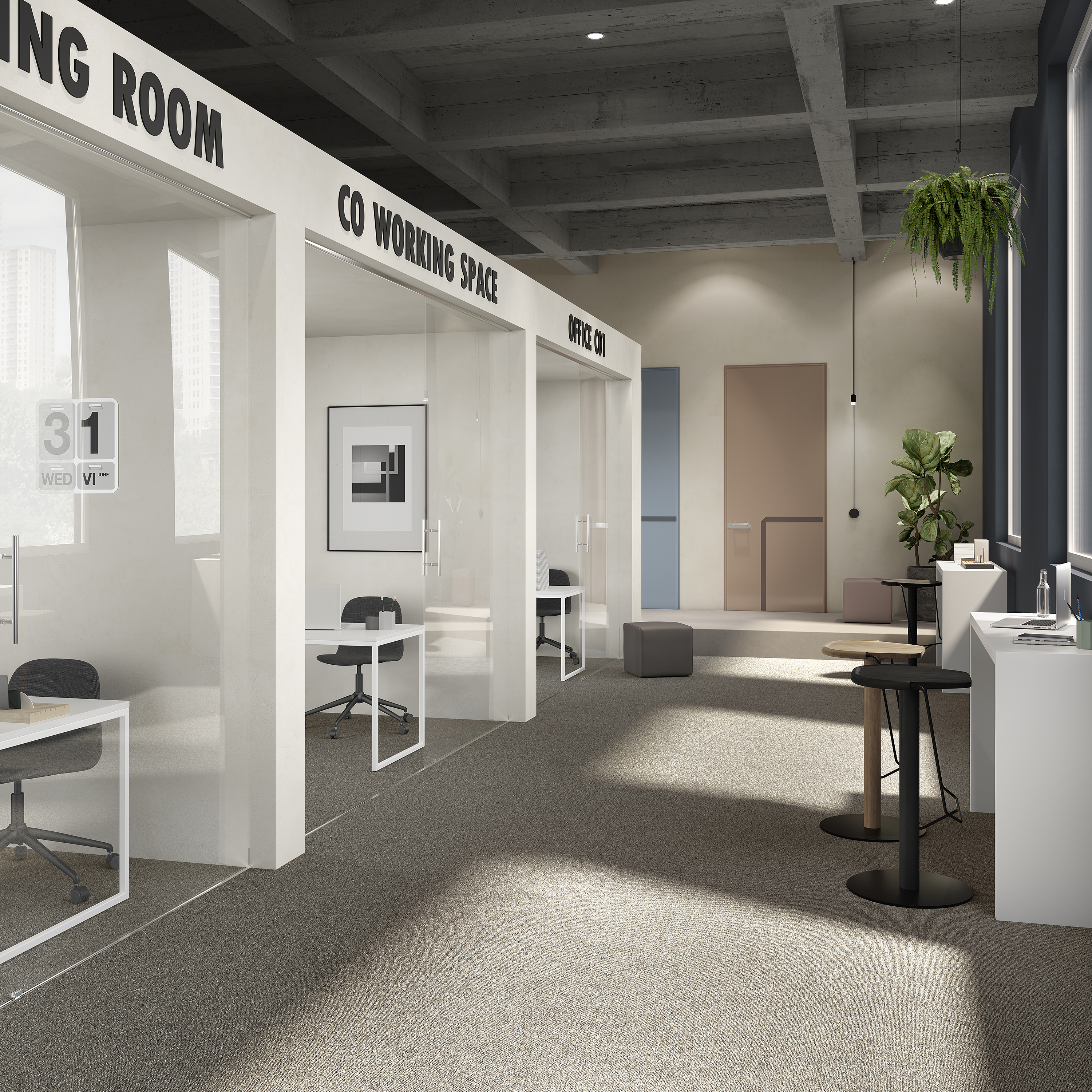 Ковровая плитка Medusa Tile 40 (500*500*5 мм) — купить в Иркутске