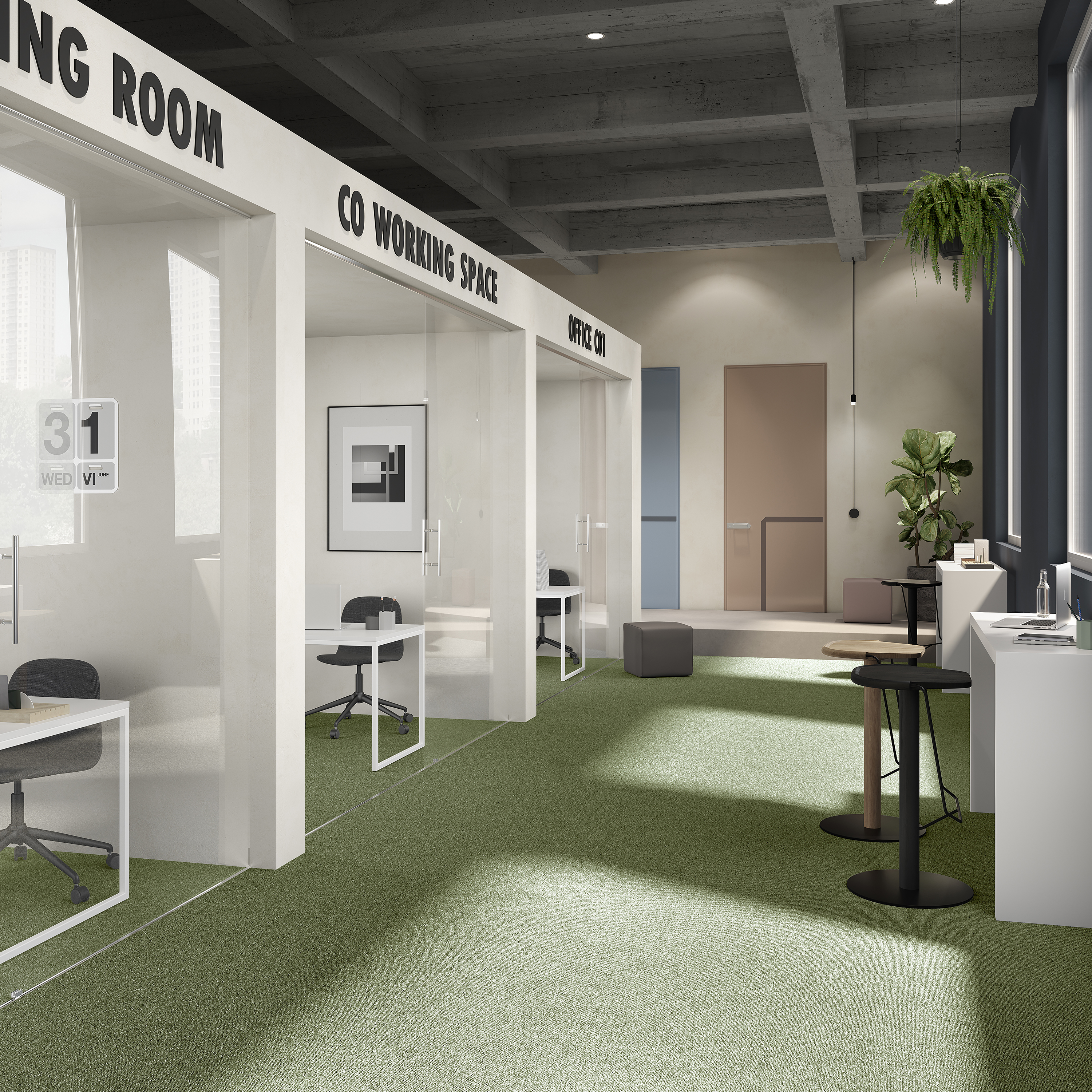 Ковровая плитка Medusa Tile 21 (500*500*5 мм) — купить в Иркутске