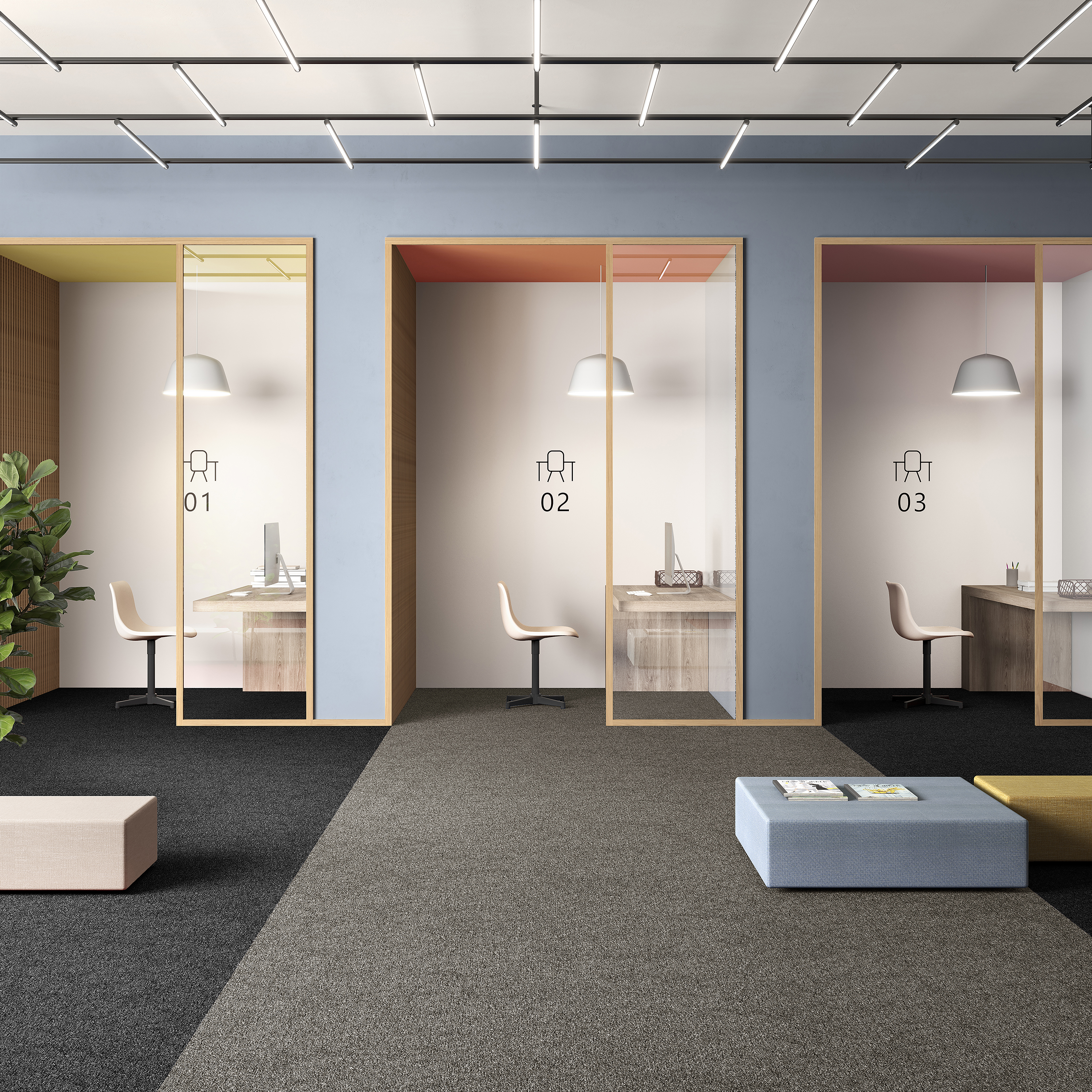 Ковровая плитка Medusa Tile 40 (500*500*5 мм) — купить в Иркутске