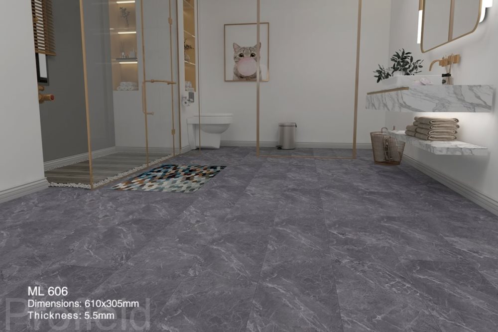 SPC ламинат "Profield" Грей марбл (305*610*5,5 мм) — купить в Иркутске