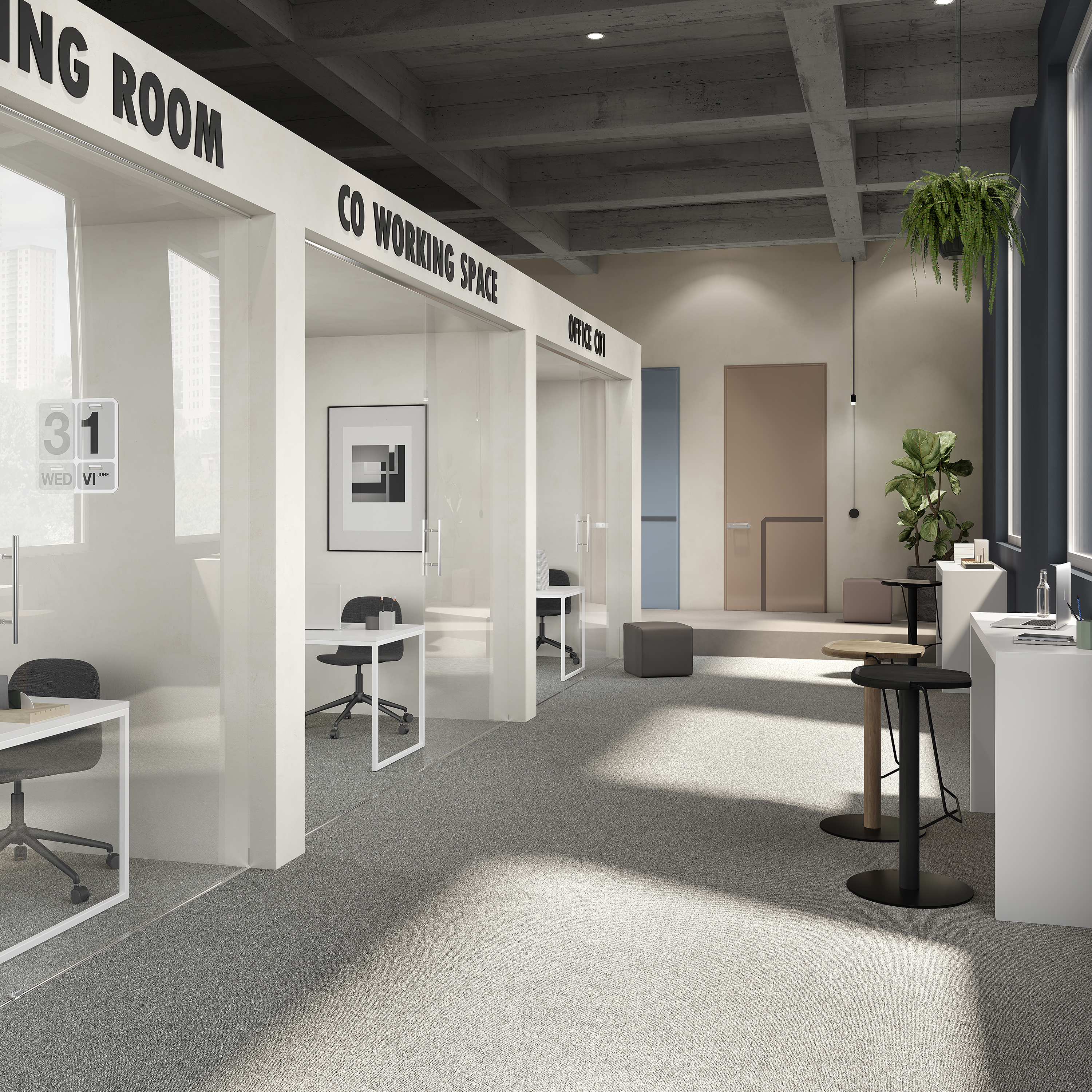 Ковровая плитка Medusa Tile 94 (500*500*5 мм) — купить в Иркутске