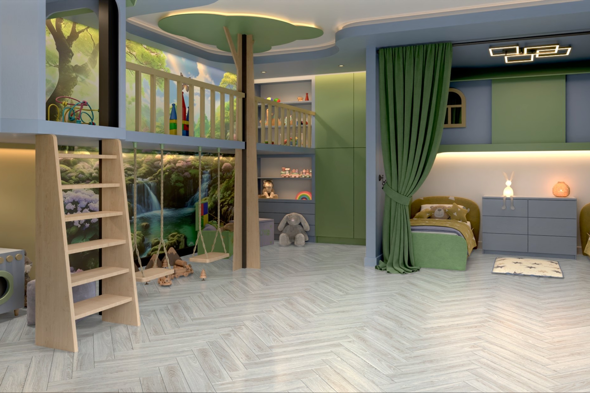 Инженерный паркет «Damy Floor» Ванильный (укладка елочкой) — купить в Иркутске