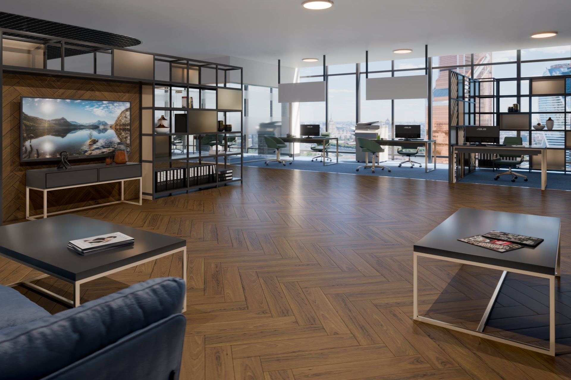 Инженерный паркет «Damy Floor» Ореховый (укладка елочкой) — купить в Иркутске