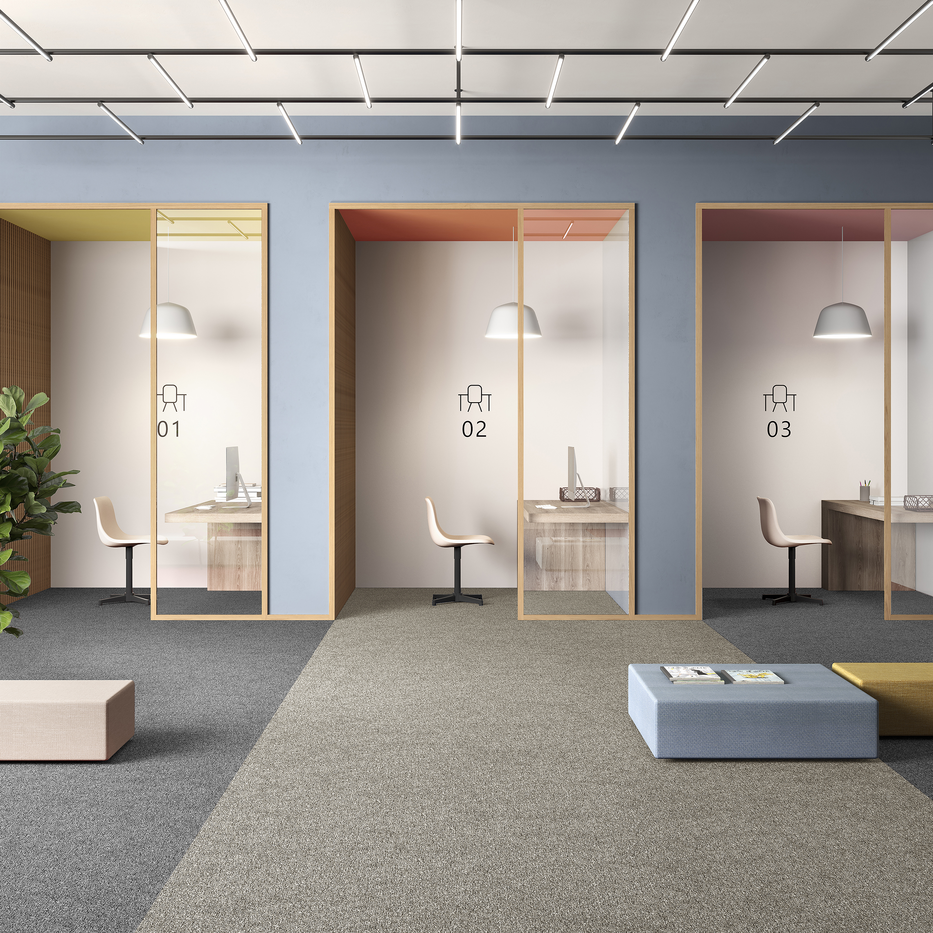 Ковровая плитка Medusa Tile 33 (500*500*5 мм) — купить в Иркутске