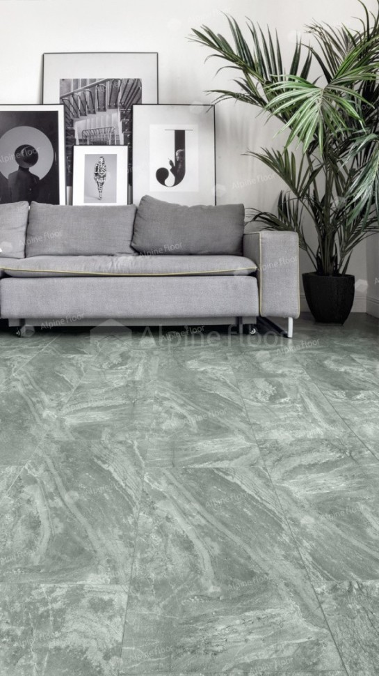 Виниловая плитка "Alpine Floor" Light Stone Хэмпшир (608*303*2,5 мм) — купить в Иркутске