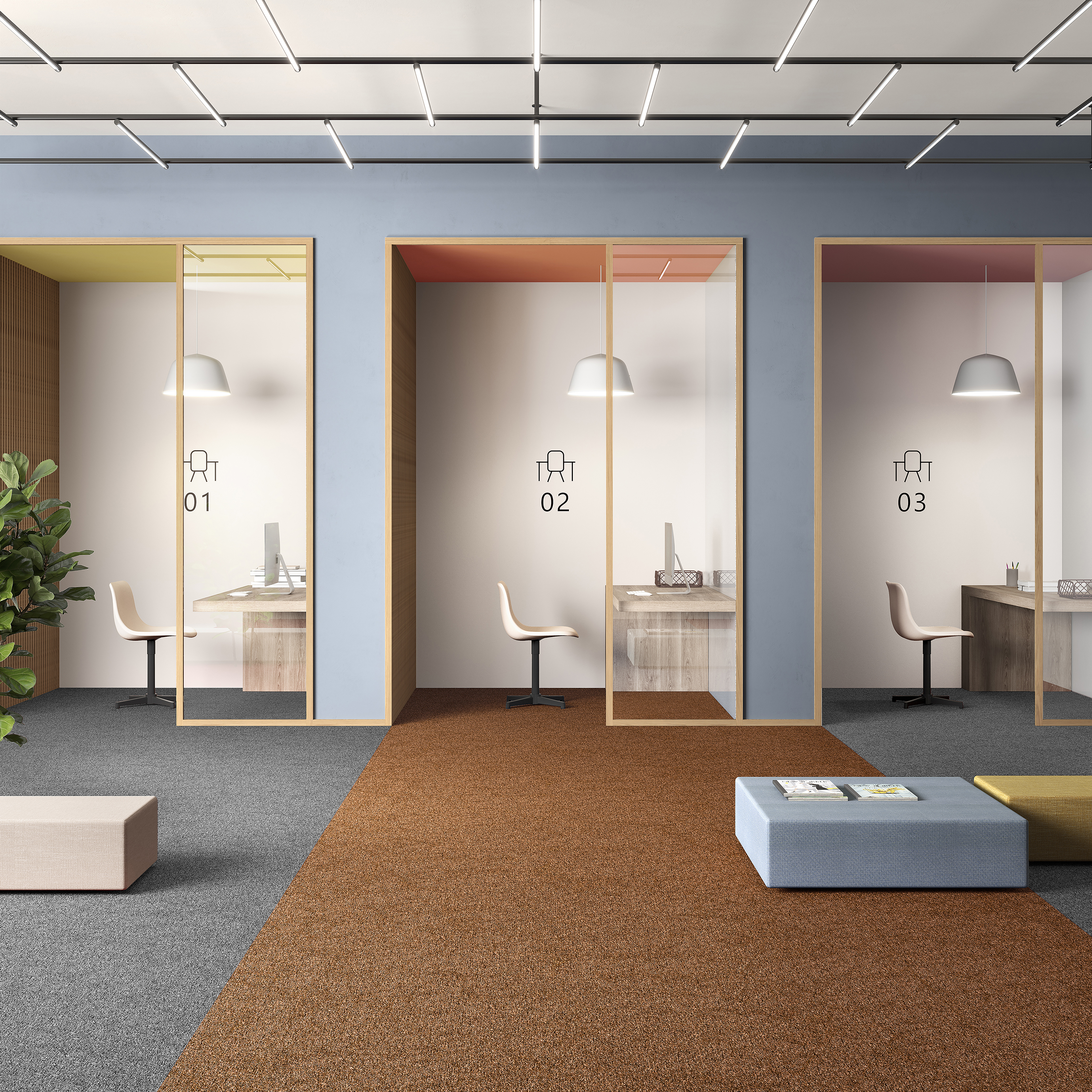 Ковровая плитка Medusa Tile 84 (500*500*5 мм) — купить в Иркутске