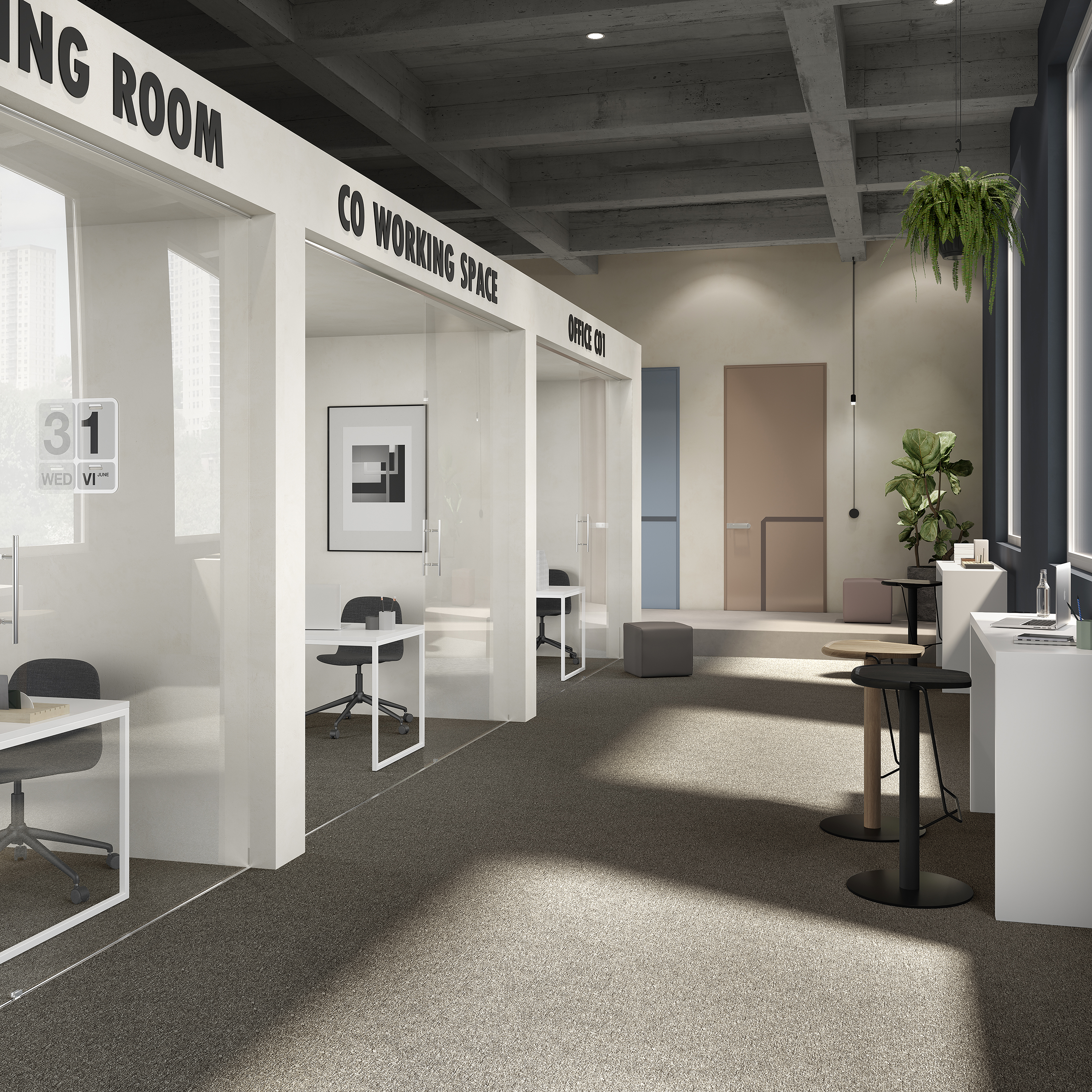 Ковровая плитка Medusa Tile 43 (500*500*5 мм) — купить в Иркутске