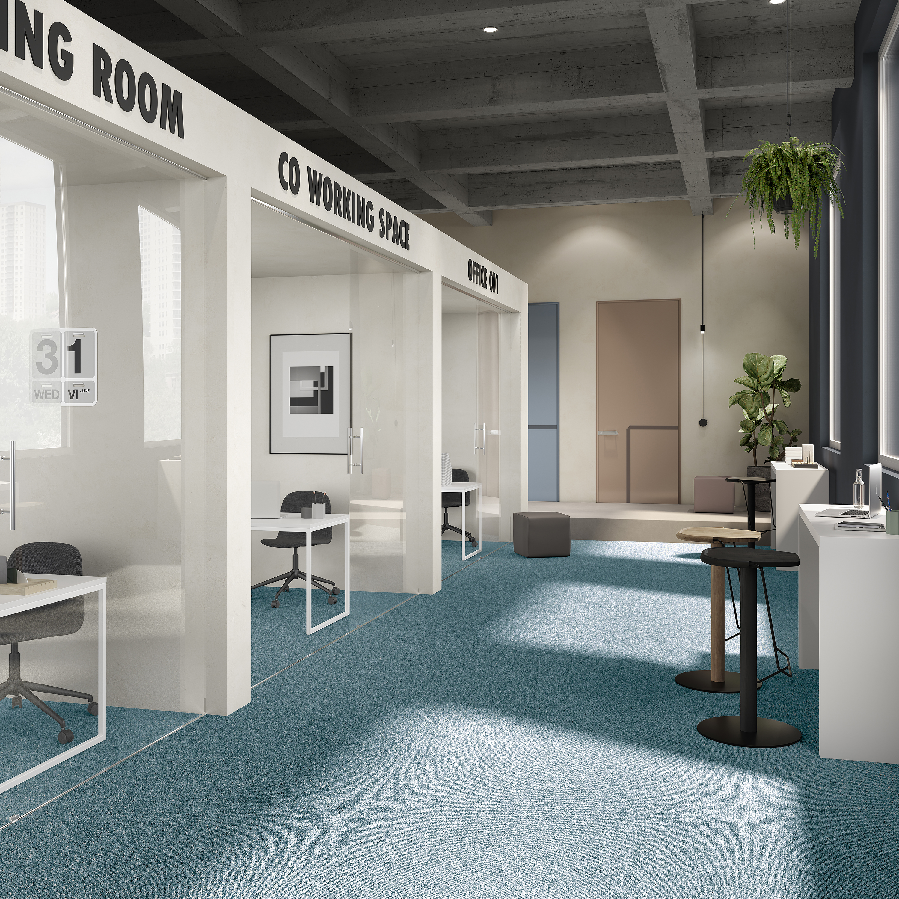 Ковровая плитка Medusa Tile 70 (500*500*5 мм) — купить в Иркутске