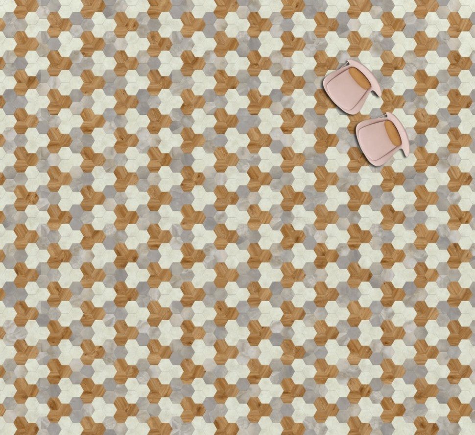 Виниловая плитка "Moduleo" Moods Hexagon 351 (226,32*196*2,5 мм) — купить в Иркутске