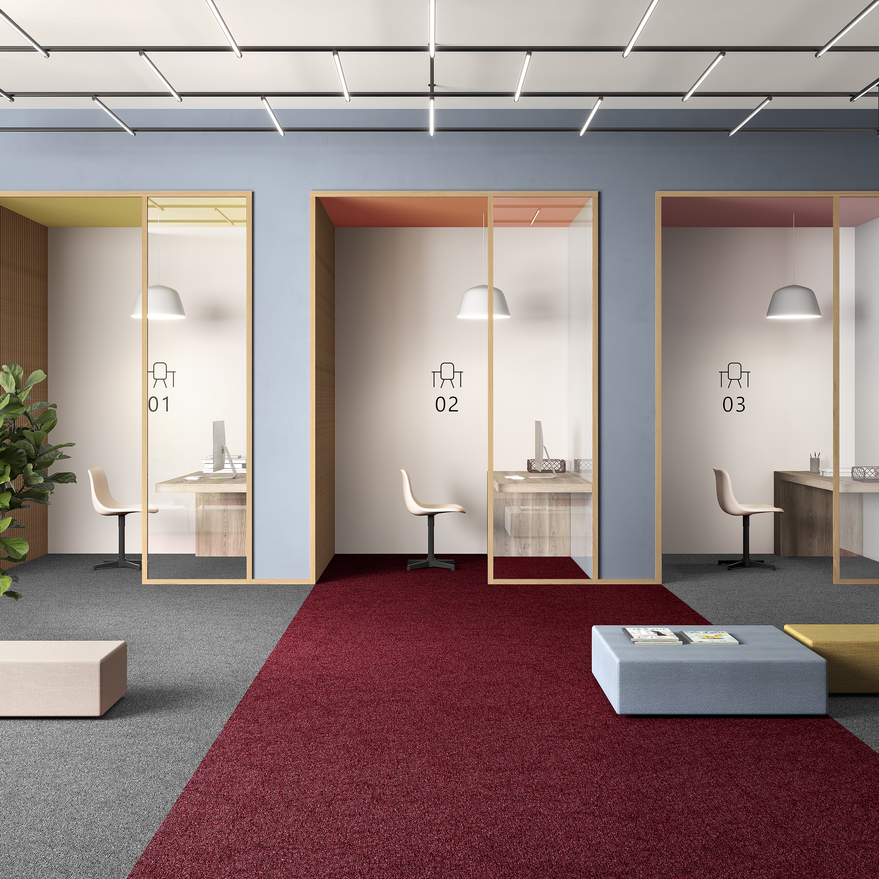 Ковровая плитка Medusa Tile 11 (500*500*5 мм) — купить в Иркутске