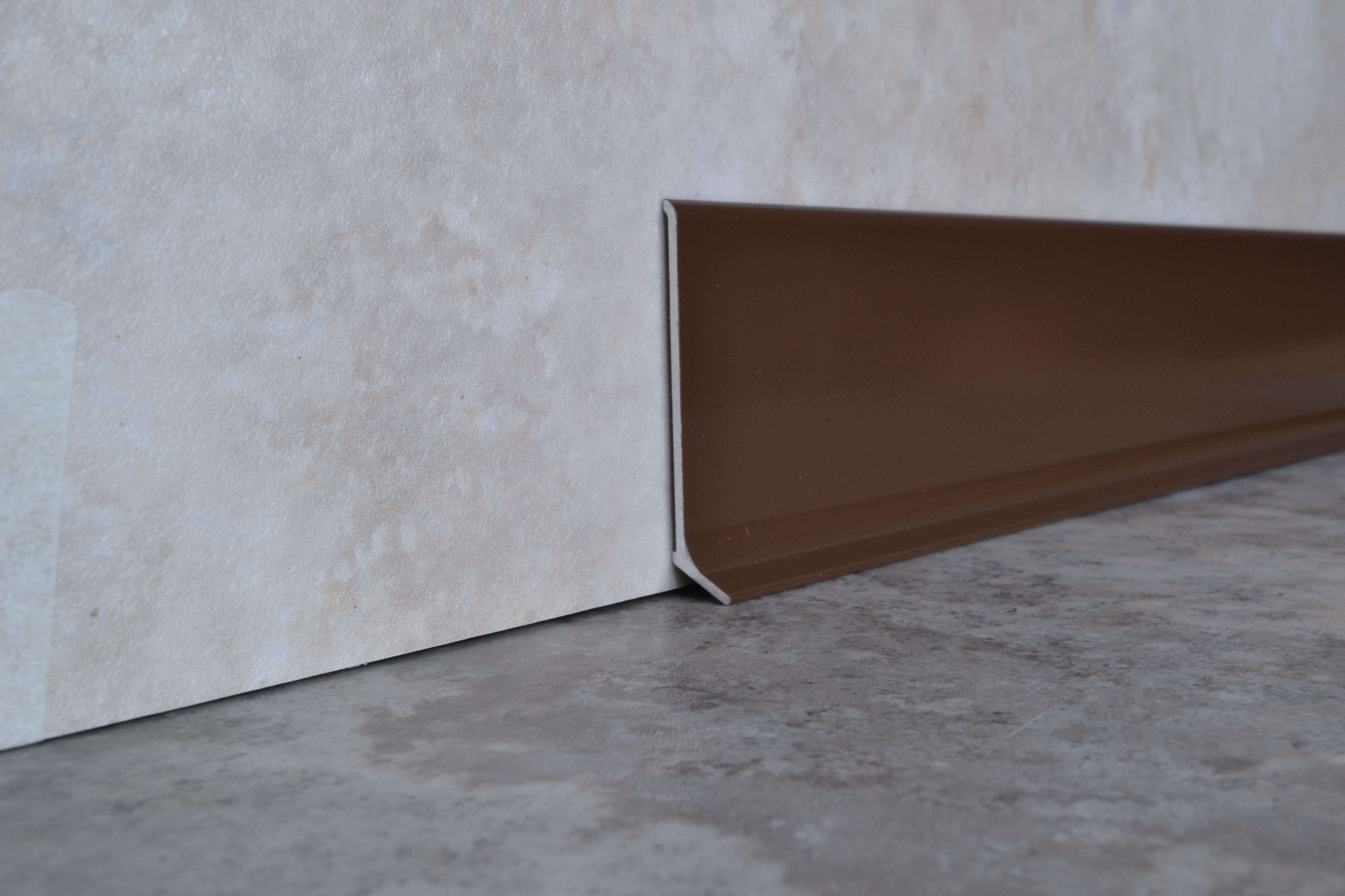 Плинтус алюминиевый L-образный шоколад (2500*11*60 мм) — купить в Иркутске