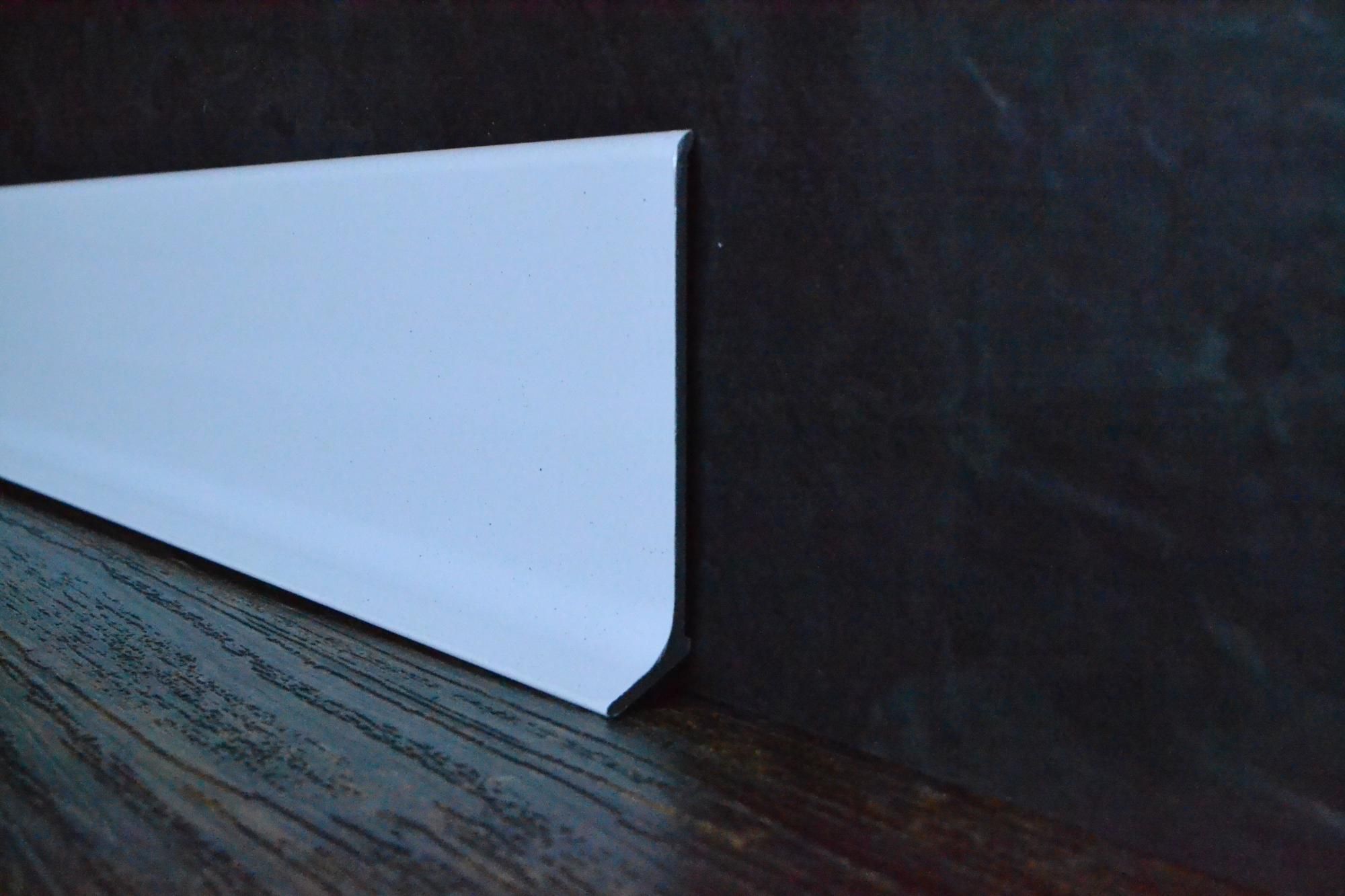 Плинтус алюминиевый L-образный белый (2500*11*60 мм) — купить в Иркутске