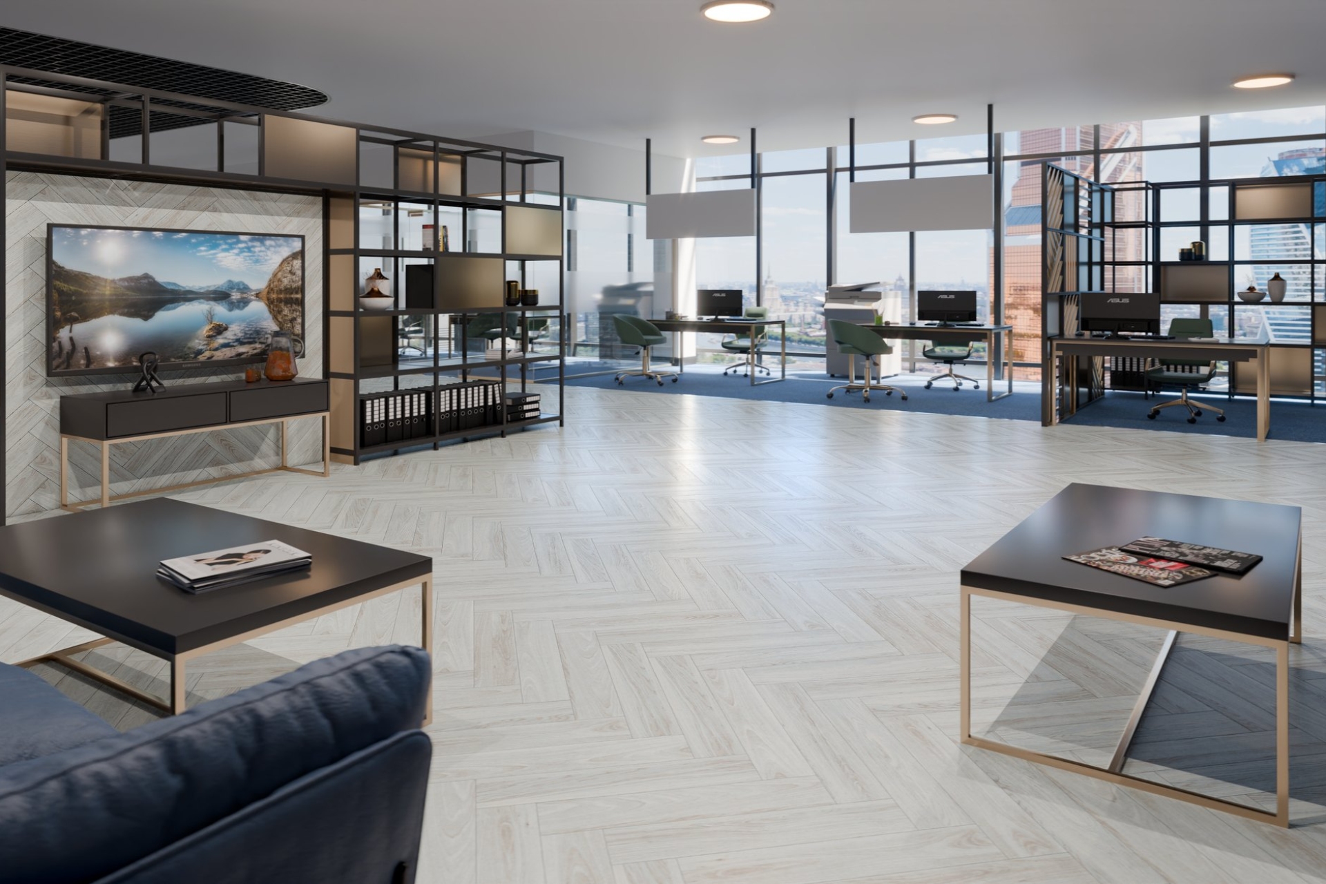 Инженерный паркет «Damy Floor» Ванильный (укладка елочкой) — купить в Иркутске