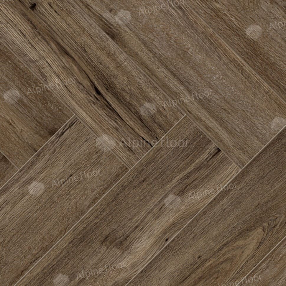 Ламинат "Alpine Floor" Herringbone Дуб Бордо (606*101*8 мм) — купить в Иркутске