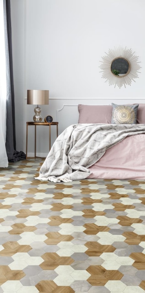 Виниловая плитка "Moduleo" Moods Hexagon 351 (226,32*196*2,5 мм) — купить в Иркутске