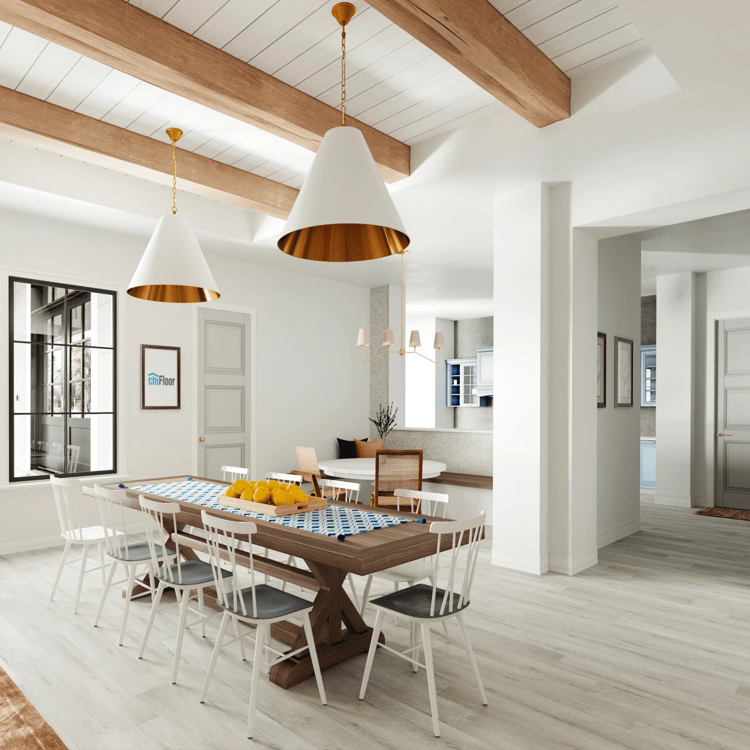 SPC плитка для пола Дуб Ледяной (1220*180*4 мм) — купить в Иркутске