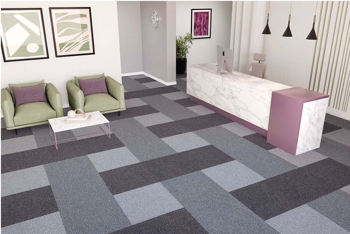 Ковровая плитка "Bonkeel" Space Grey (500*500*5,9 мм) — купить в Иркутске