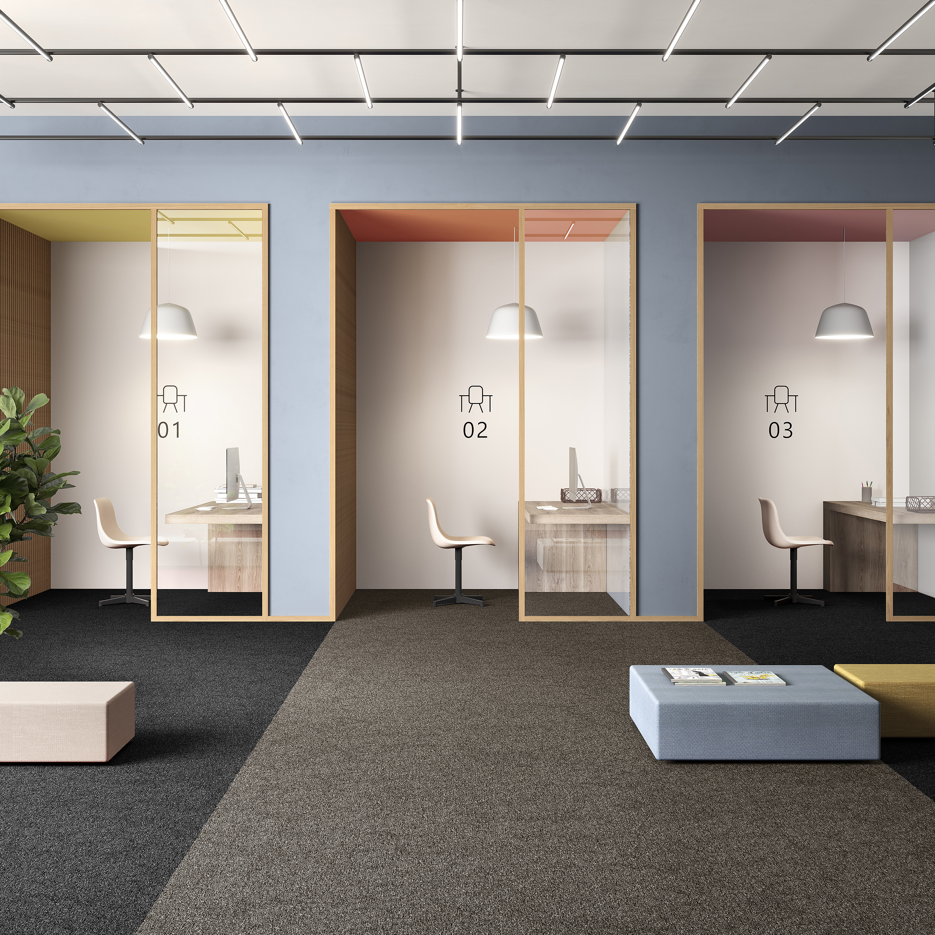 Ковровая плитка Medusa Tile 43 (500*500*5 мм) — купить в Иркутске