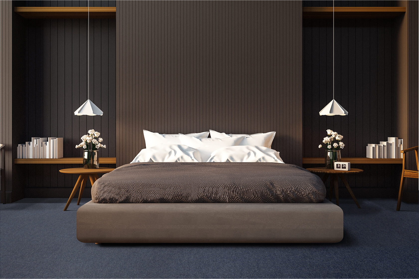 Ковровое покрытие "Bonkeel" Color Rib Blue Bottle 78 (ширина 1м/3м/4м) — купить в Иркутске