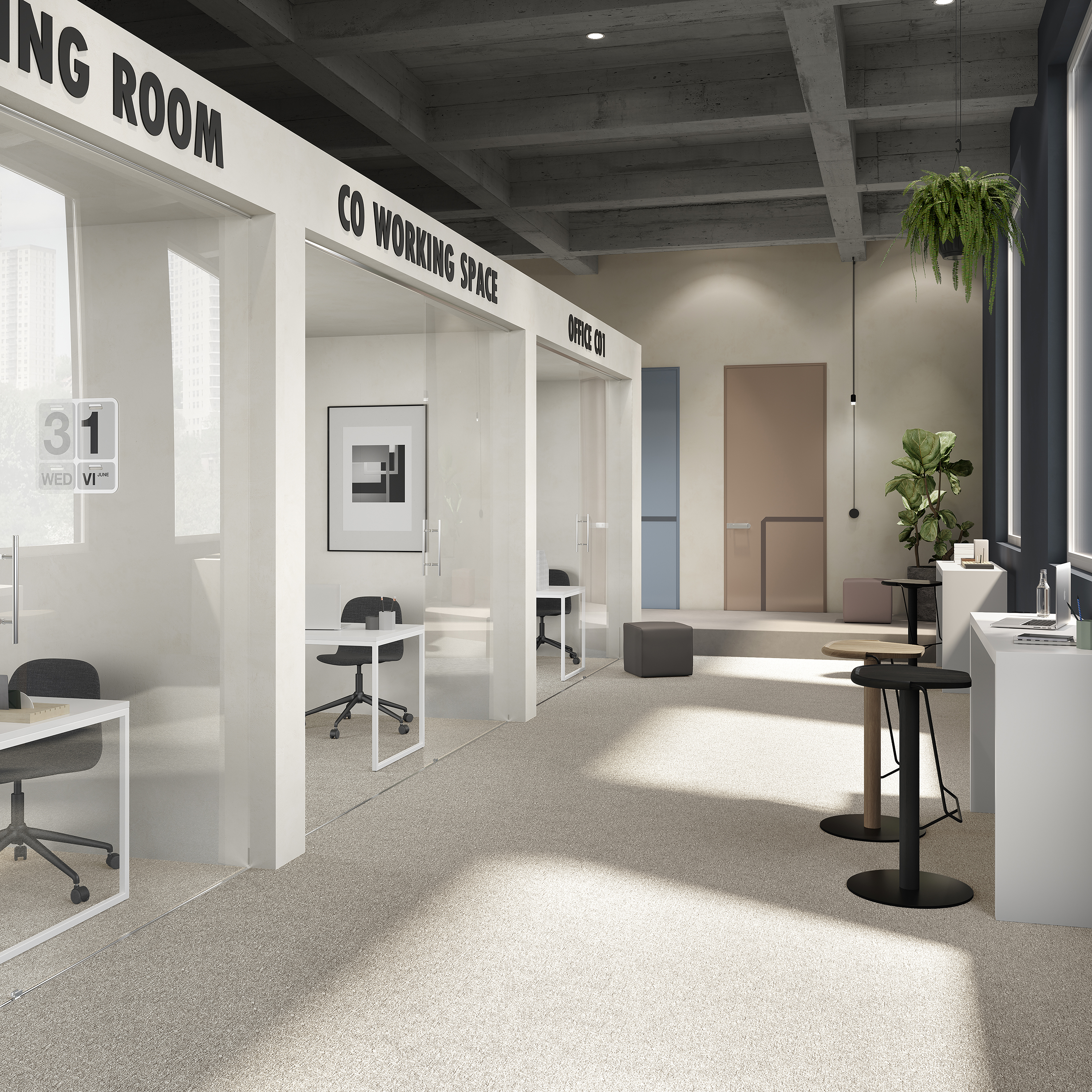 Ковровая плитка Medusa Tile 33 (500*500*5 мм) — купить в Иркутске