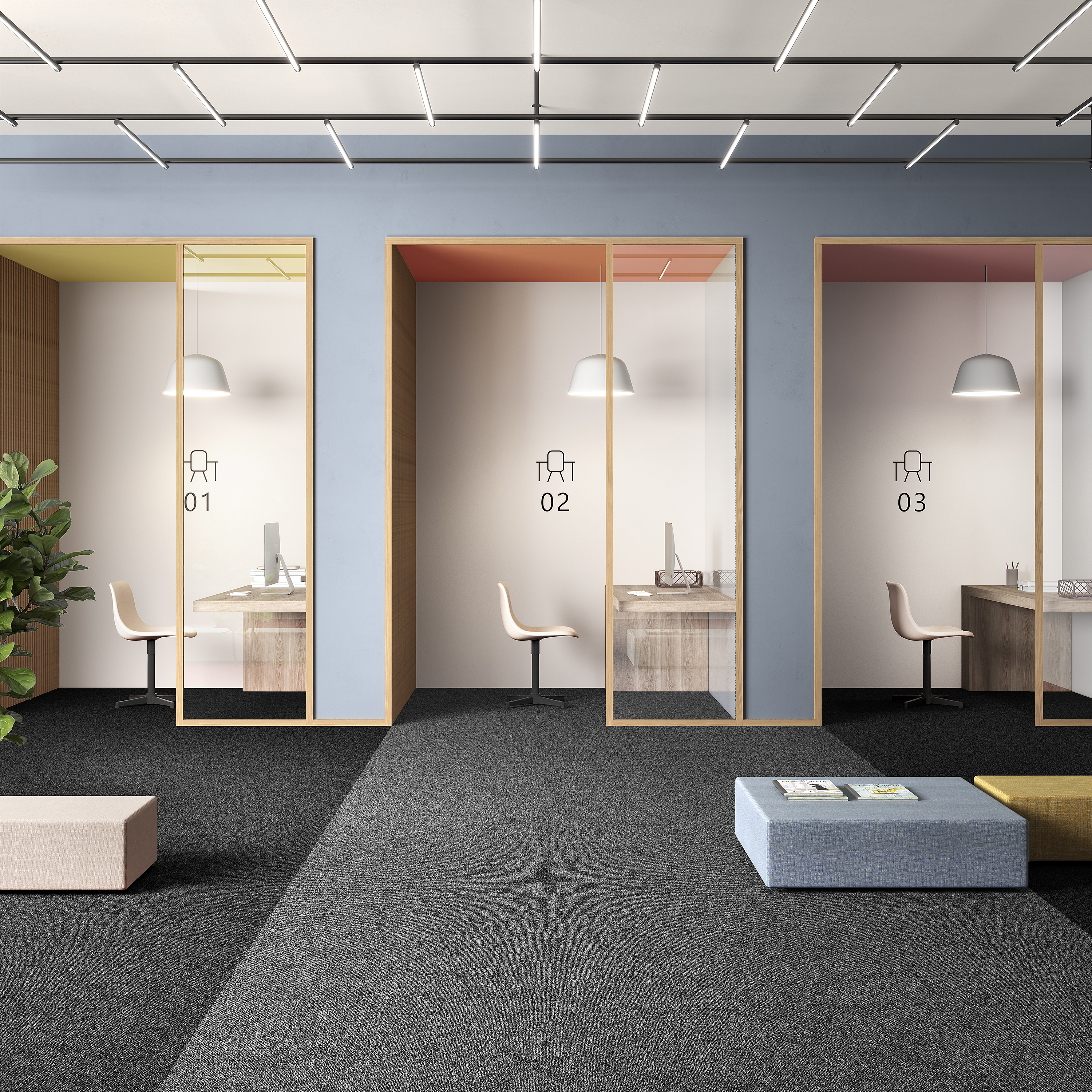 Ковровая плитка Medusa Tile 98 (500*500*5 мм) — купить в Иркутске