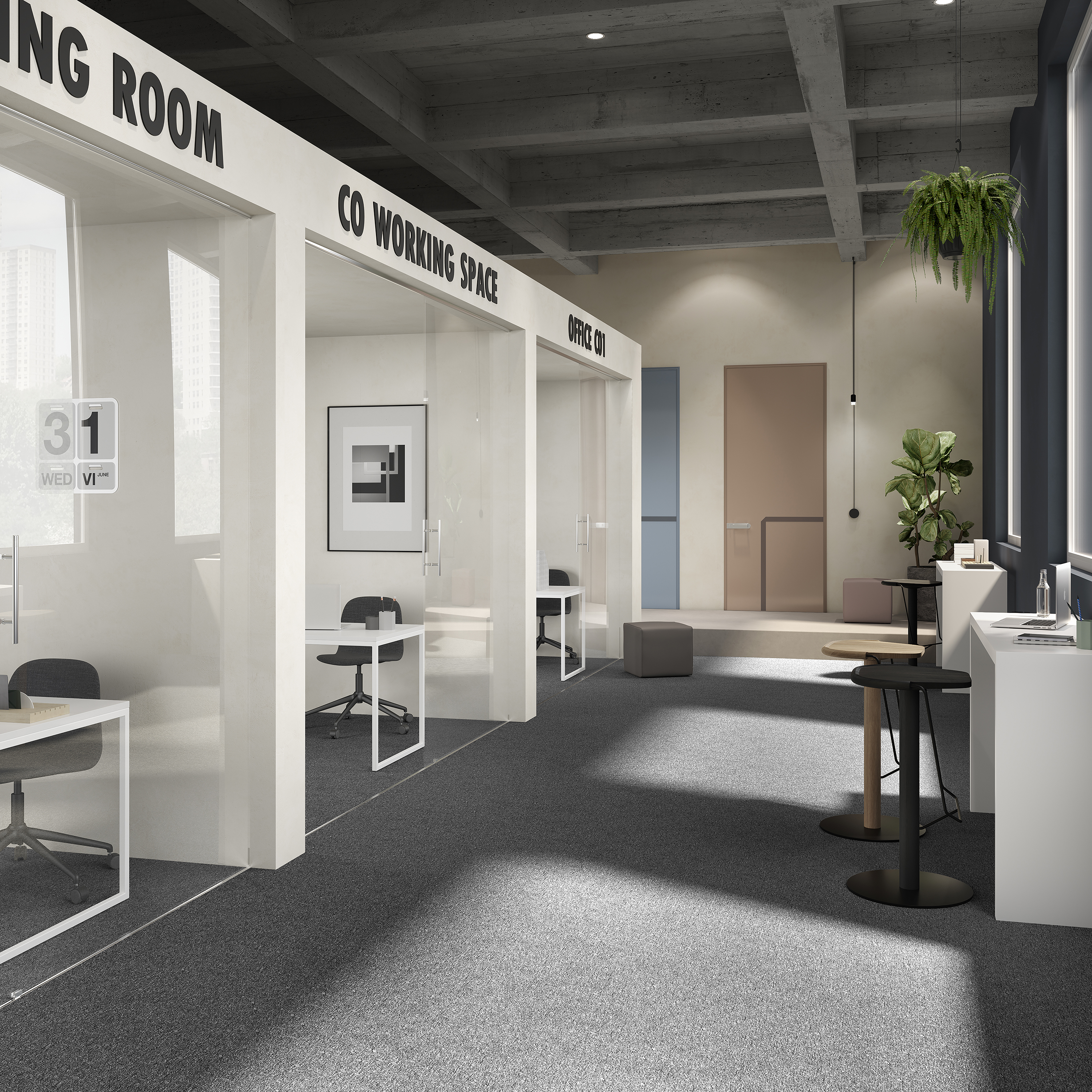 Ковровая плитка Medusa Tile 98 (500*500*5 мм) — купить в Иркутске